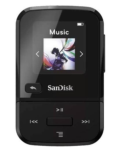 Bild von SanDisk Clip Sport Go MP3-Player 32GB Schwarz Befestigungsclip | FM Radio
