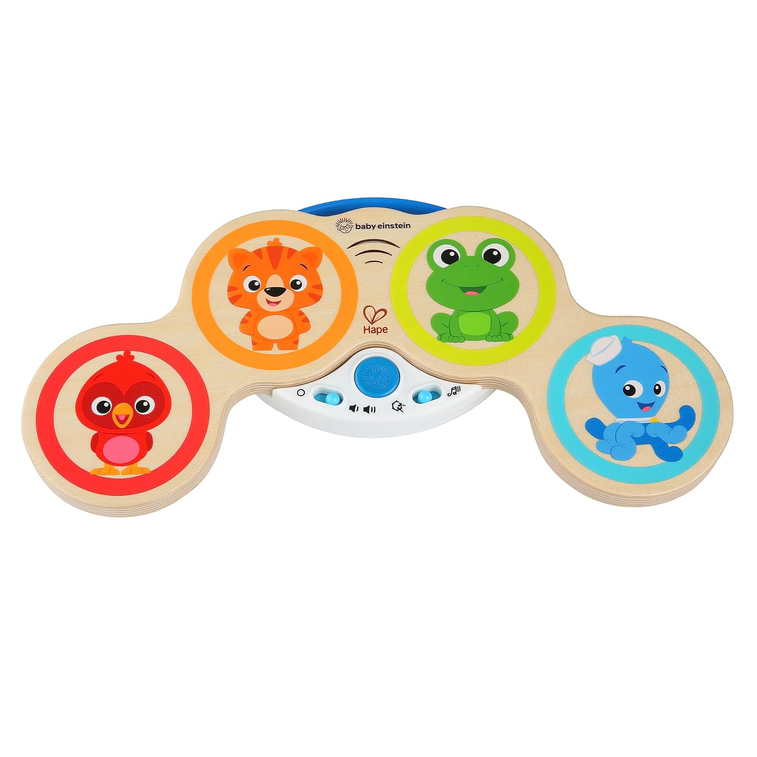 Bild von Baby Einstein Hape Magic Touch Trommel, hochwertiges Musikspielzeug aus Holz, ab 6 Monaten