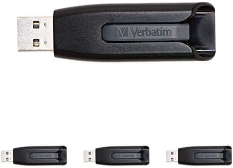 Bild von Verbatim Store 'n' Go V3 USB-Stick, USB-3.2 Gen1, 32 GB, Speicherstick mit Schiebemechanismus, USB-3 mit SuperSpeed-Schnittstelle, externer Speicher für Laptop Notebook & Co, schwarz