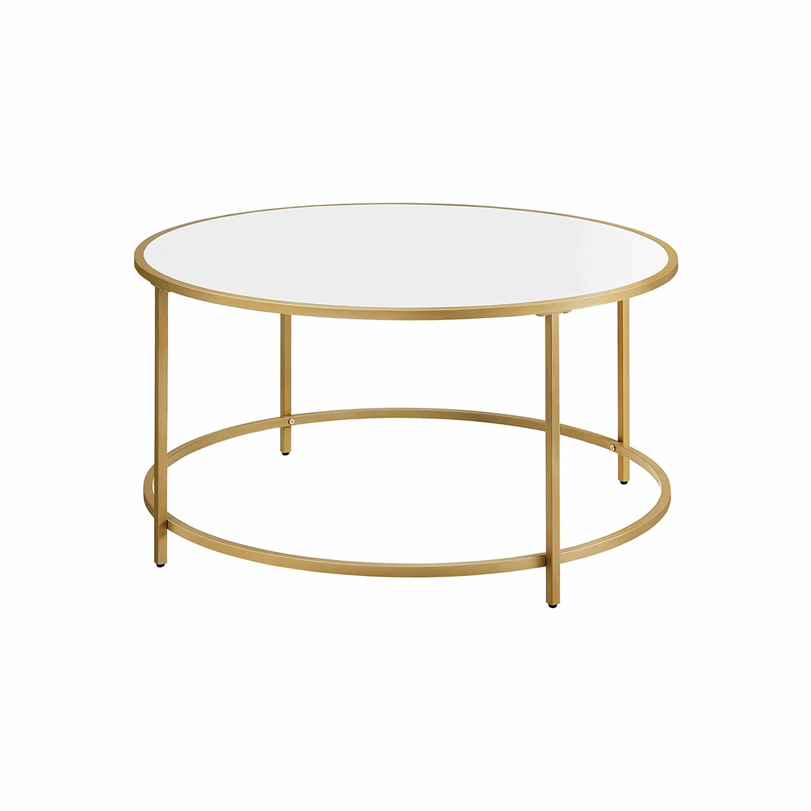 Bild von Runder Couchtisch mit Metallrahmen