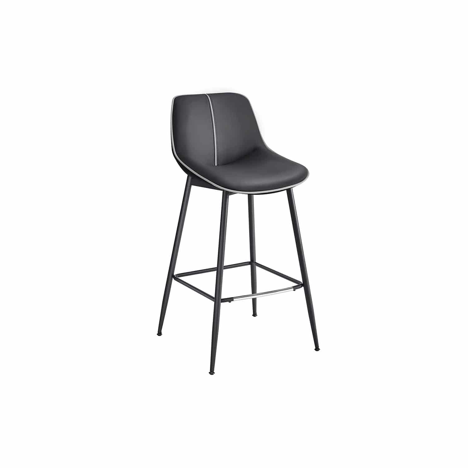 Bild von Barhocker 2er Set 73 cm hoch tintenschwarz