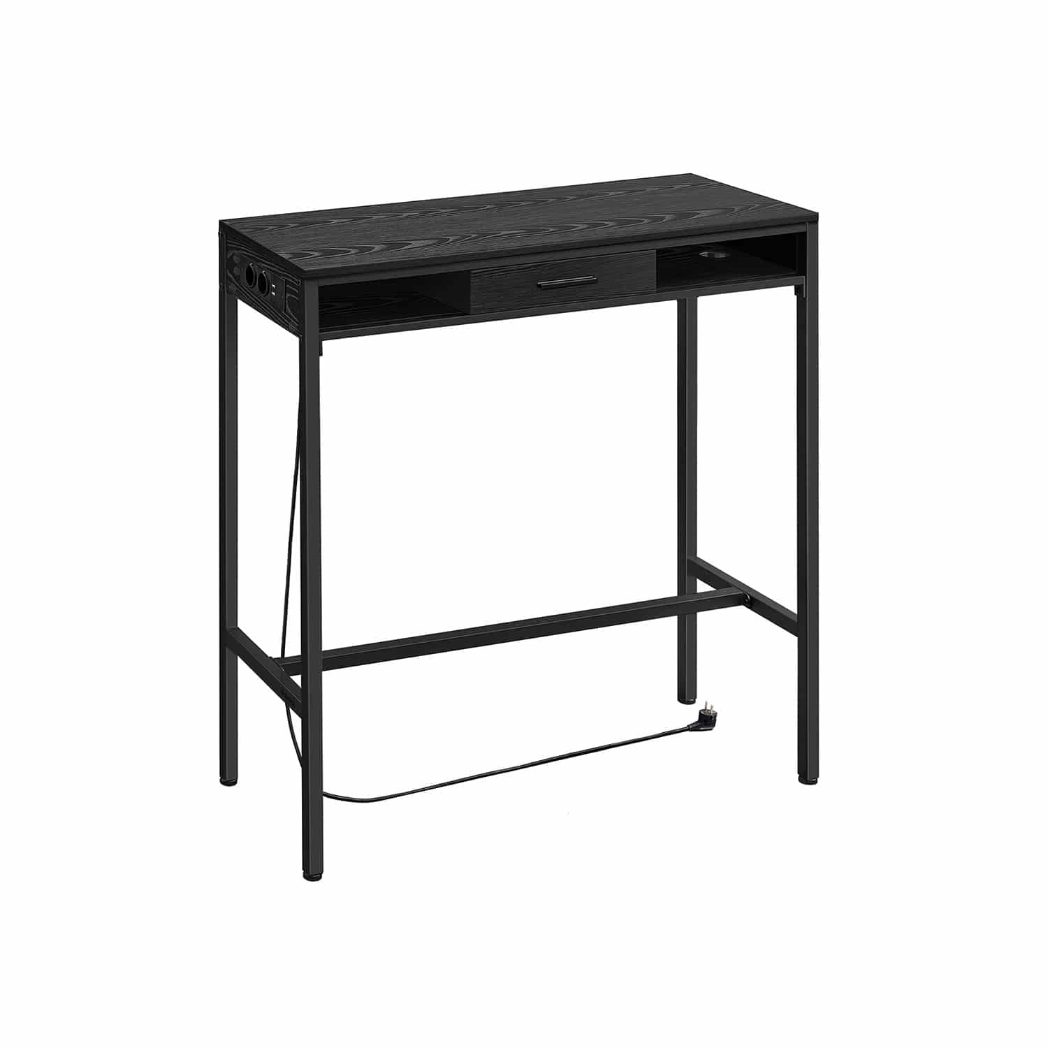 Bild von Bartisch mit Ladestation und Schublade ebenholzschwarz