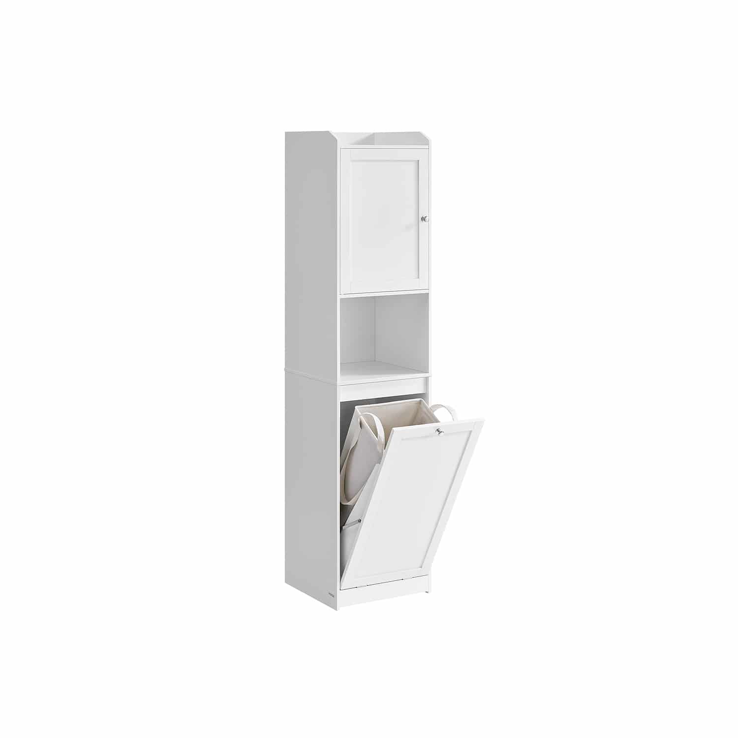 Bild von Badezimmerschrank mit Wäschekorb 40 x 40 x 170 cm