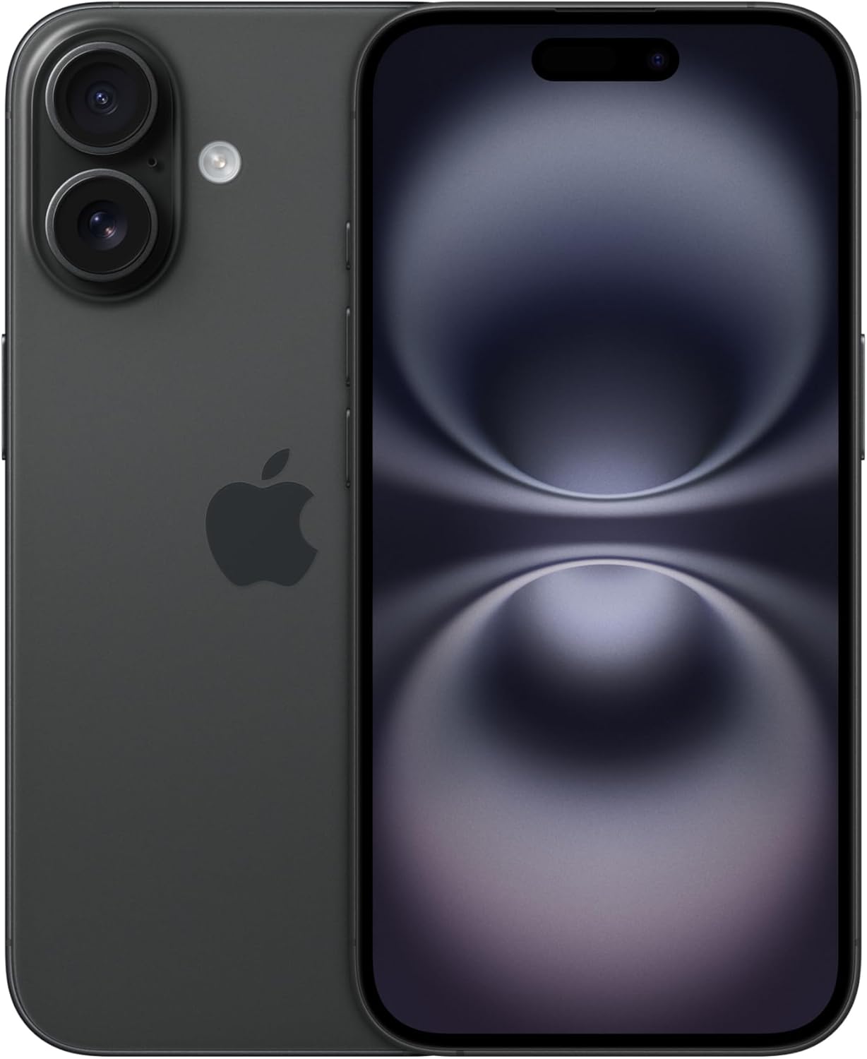 Bild von Apple iPhone 16 128 GB: 5G Handy mit Kamerasteuerung, A18 Chip und einem echten Boost für die Batterie. Funktioniert mit AirPods, Schwarz