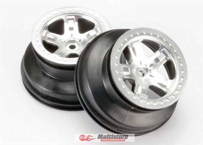 Bild von Traxxas Felgen satin chrom 2.2 hinten Slash / TRX5872