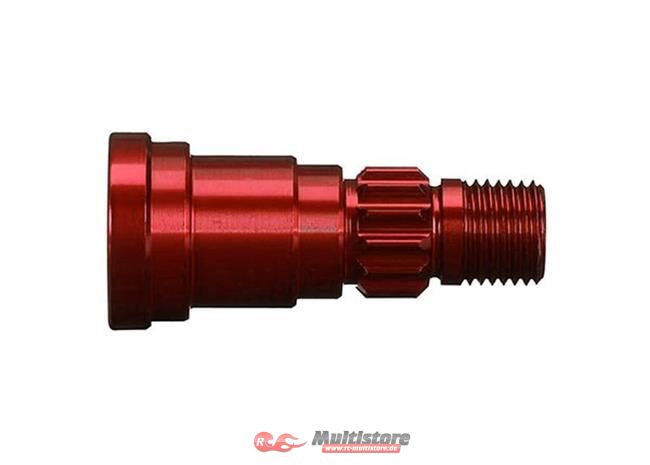 Bild von Traxxas Stub axle, aluminum (red-anodized) (1) (use only with #7750X/ TRX7768R