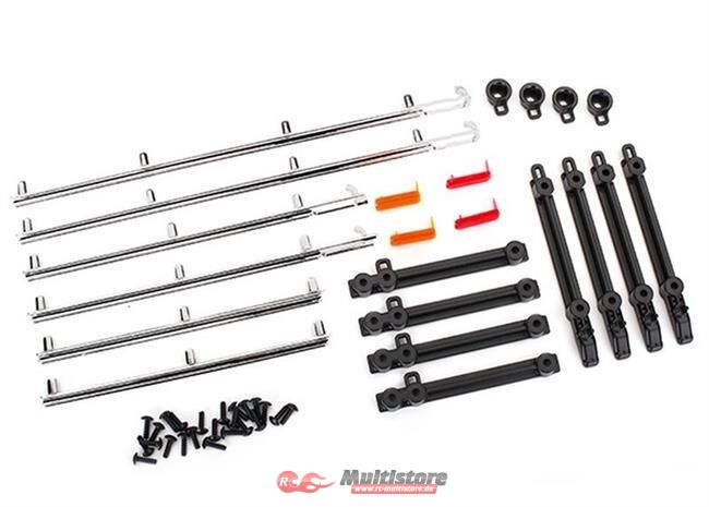 Bild von TRAXXAS Side-Trim li/re chrome/ Retainers/ LED Linsen + KT / TRX8076