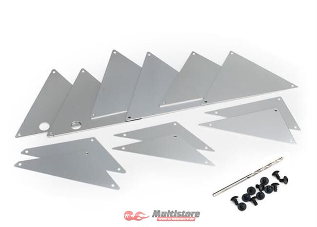 Bild von TRAXXAS Rohrrahmen-Chassis Innen-Panle-Set Alu silber / TRX8434A