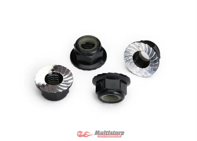 Bild von TRAXXAS Kragen-Stoppmutter 5mm Alu verzahnt (4) schwarz / TRX8447A