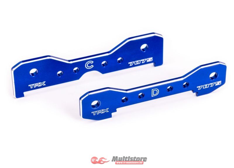 Bild von TRAXXAS Sledge Querlenker-Halter hinten 7075-T6 Alu blau eloxiert / TRX9630