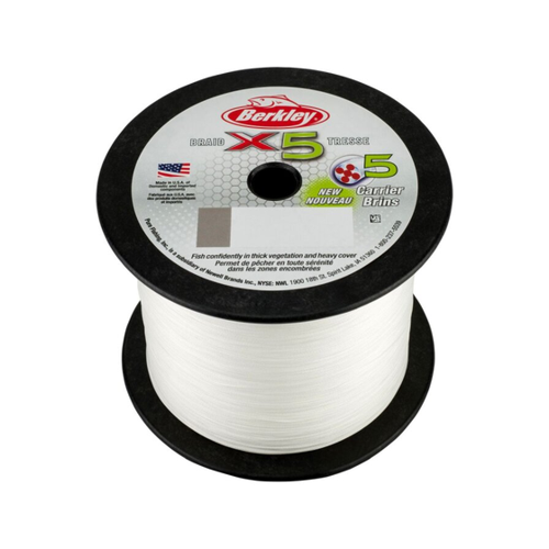 Bild von BERKLEY X5 Braid 0,08mm 7,6kg 2000m Crystal - Hochwertige Angelschnur