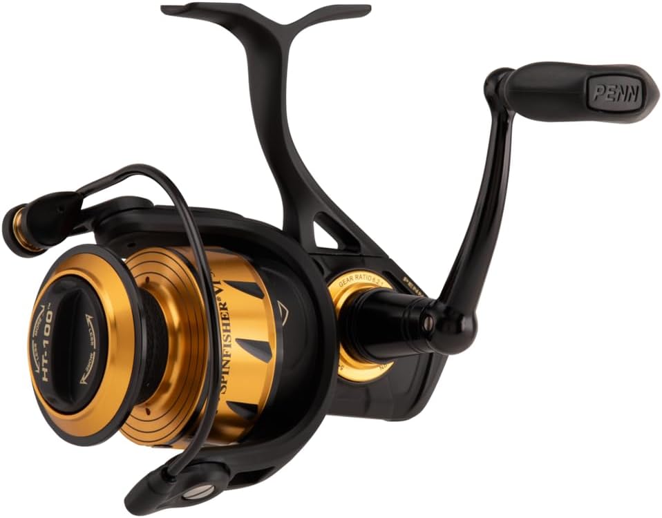 Bild von PENN Spinfisher VI Spinnrollen, Live Liner, Long Cast Freilaufrollen, Black Gold