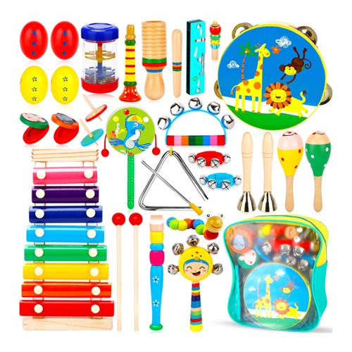 Bild von HYOJCWU Musikinstrumente Kinder Set - 33 Stück