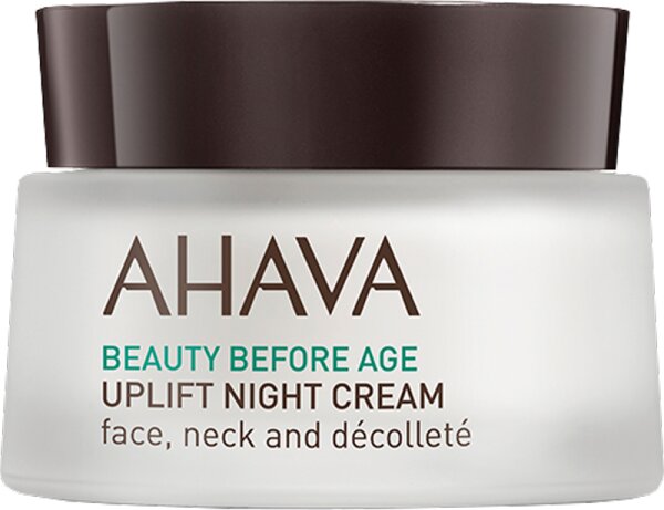 Bild von AHAVA Uplift Nachtcreme - Reichhaltige Creme für Straffung & Festigkeit, Anti-Aging Gegen Tiefe Falten, mit Osmoter, Tripeptid 38 & Shea Butter, 1.7 fl.oz