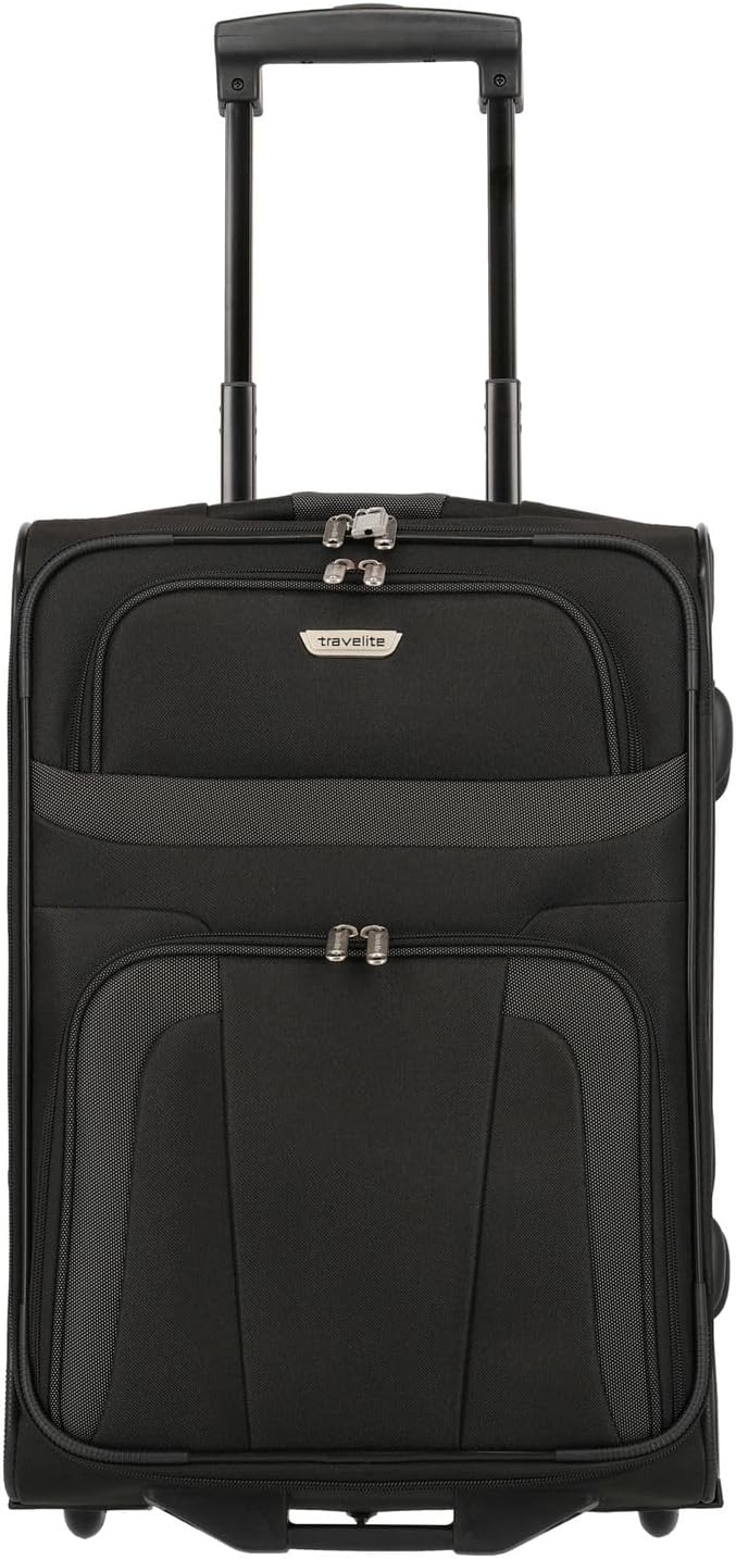 Bild von paklite Handgepäck Koffer mit 2 Rollen, Reisekoffer klein, Orlando, Klassischer Weichgepäck Trolley im zeitlosen Design, 53 cm, 37 Liter