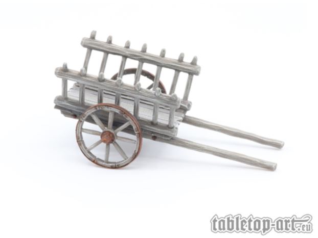 Bild von Tabletop Art Kleiner Leiterwagen (1) 28mm Gelände Small Ladder Cart TTA