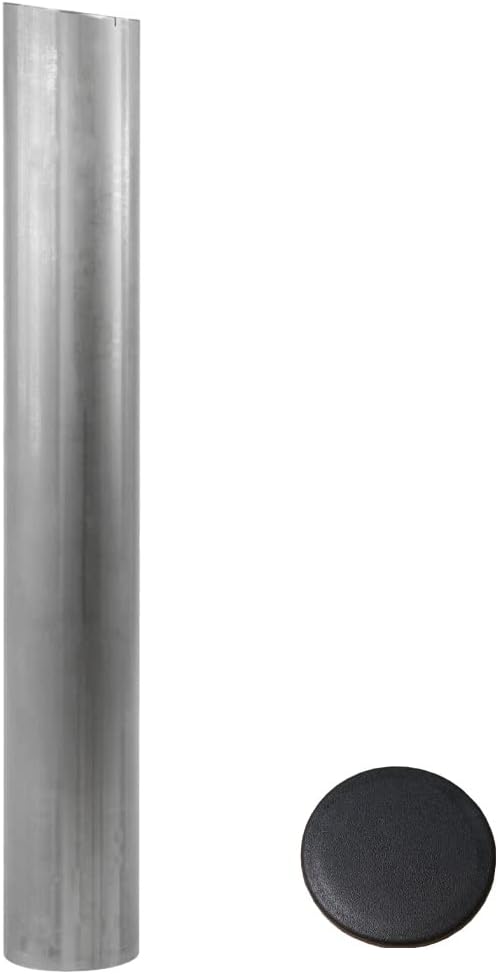 Bild von Pina DESIGN seit 1979 - Bodenhülse für Sonnensegel, aus rostfreiem V2A-Edelstahl, frostschutzsichere Bodenverankerung für Sonnensegelmasten inkl. Abdeckkappe (Ø108mm - für Ø101,6mm Rohre, 0,75m)