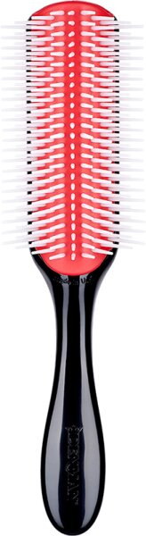 Bild von Denman Curly Hair Brush D4 (Black & Red) 9 Row Styling Brush for Styling, Smoothing Longer Hair and Defining Curls - For Women and Men