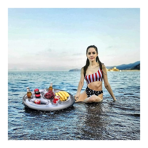 Bild von Aufblasbarer Getränkehalter 2 in 1 – Schwimmende Tablett für den perfekten Sommertag