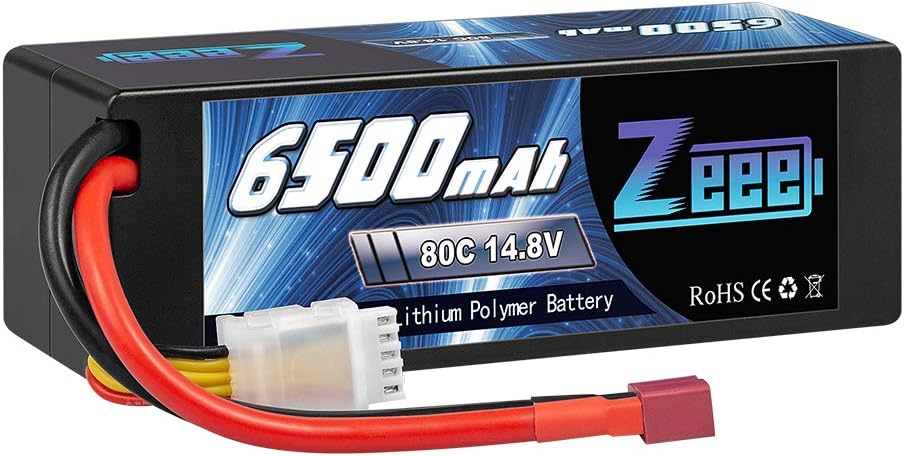 Bild von Zeee 4S Lipo Akku 14,8V 80C 6500mAh Hardcase Batterie mit Deans T Stecker für RC Hobby RC Auto RC Helikopter RC Fleugzeug RC Boot