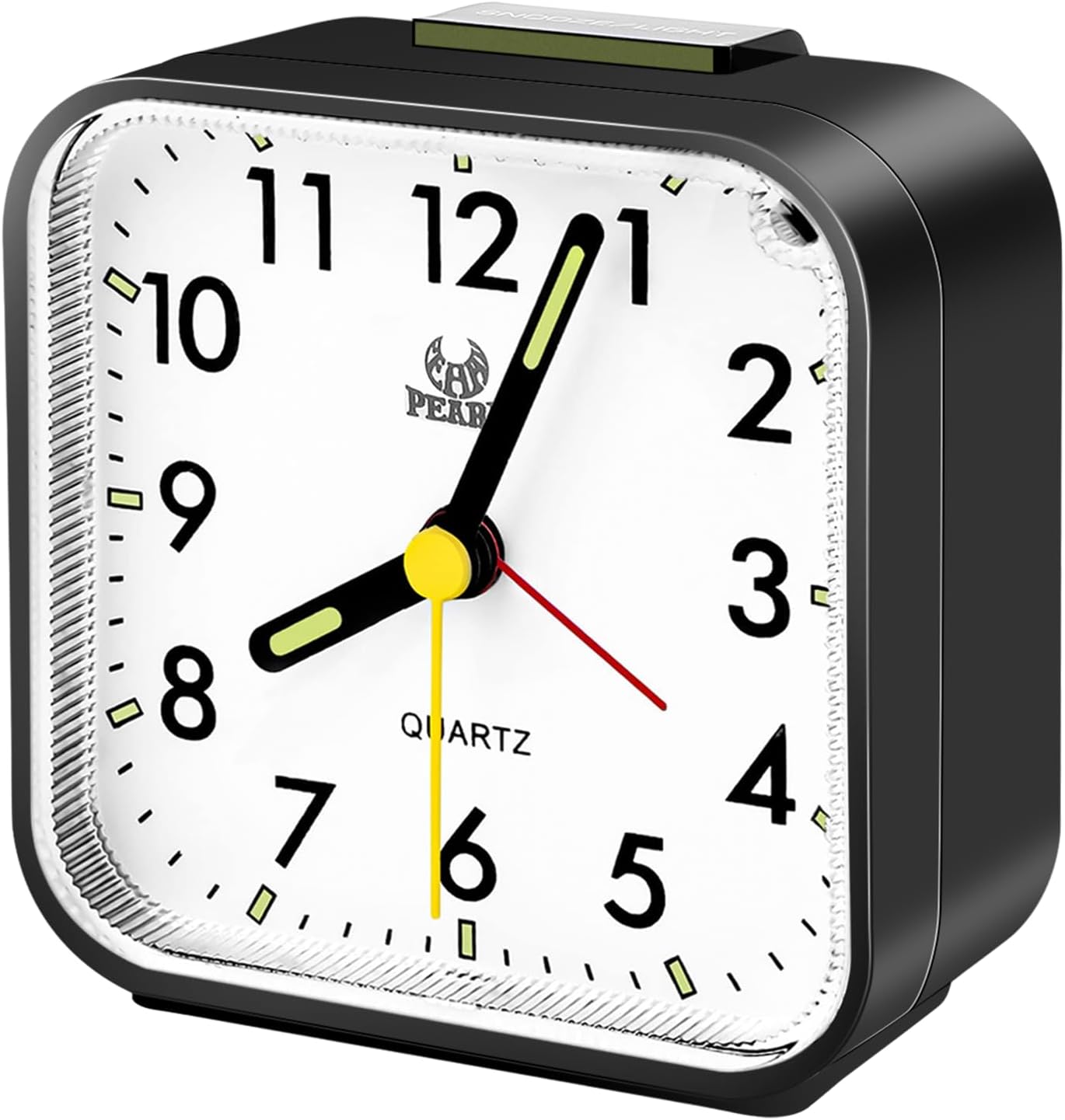 Bild von Mkitnvy Wecker Analog Leise Ohne Ticken, Quarzwecker mit Lauter Alarm, Nachtlicht, Schlummerfunktion,Batteriebetrieben Tragbarer Wecker für Schlafzimmer Wohnbereich Büro Reisen