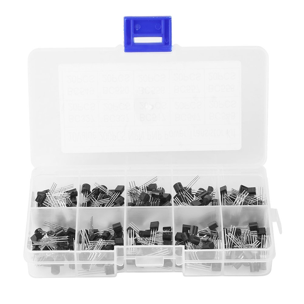 Bild von 200 stücke 10 Werte NPN PNP Power Allzweck Transistoren Sortiment Kit TO-92 BC327-BC558 MEHRWEG VERPACKUNG socialme-eu