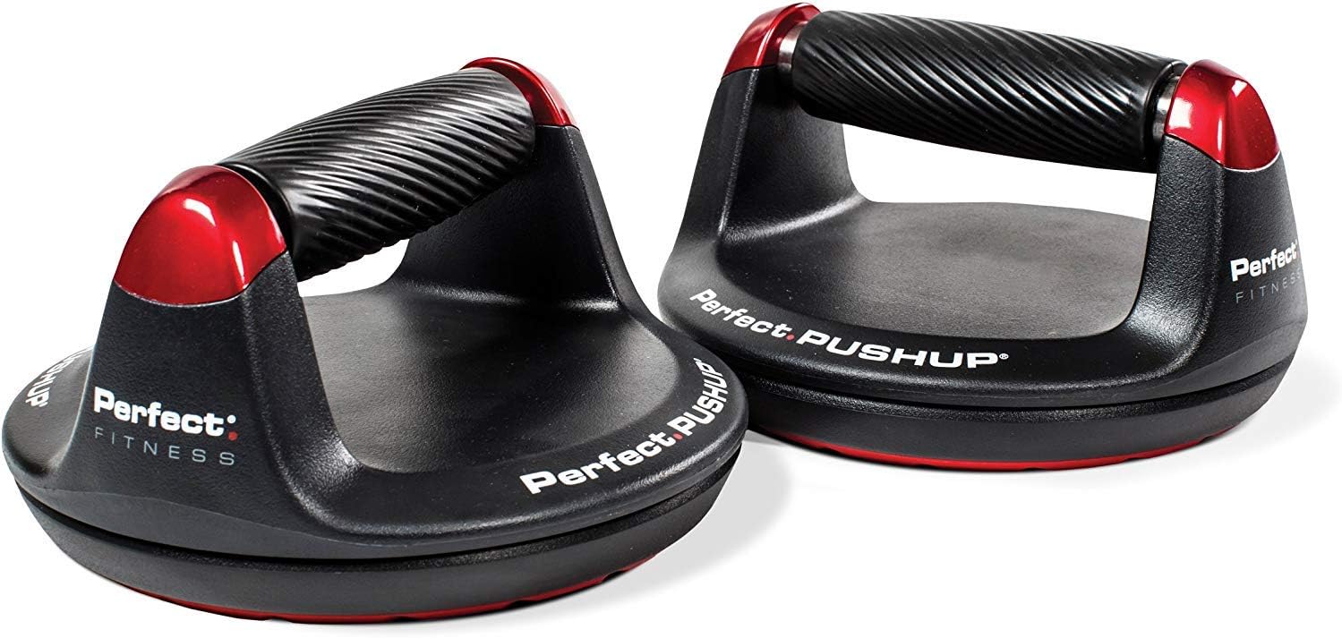 Bild von Perfect Fitness Liegestützgriffe Push Up, Fitnessgeräte für Zuhause, Schwarz, 2 Stück