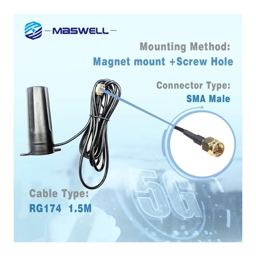 Bild von Maswell M2M IoT-Antenne: Omni 600–6000 MHz für 5G & mehr