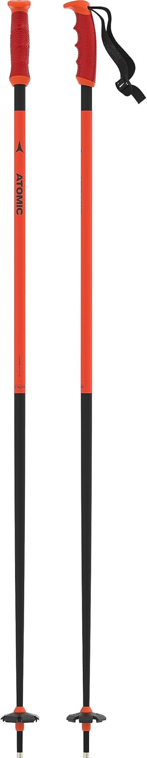 Bild von ATOMIC REDSTER Skistöcke - Länge 120 cm - Zuverlässiger 4* Aluminium Skistock - Ergonomischem Griff am Stock - Hochwertige Skistecken für Racer - Stöcke mit 60mm-Pistenteller