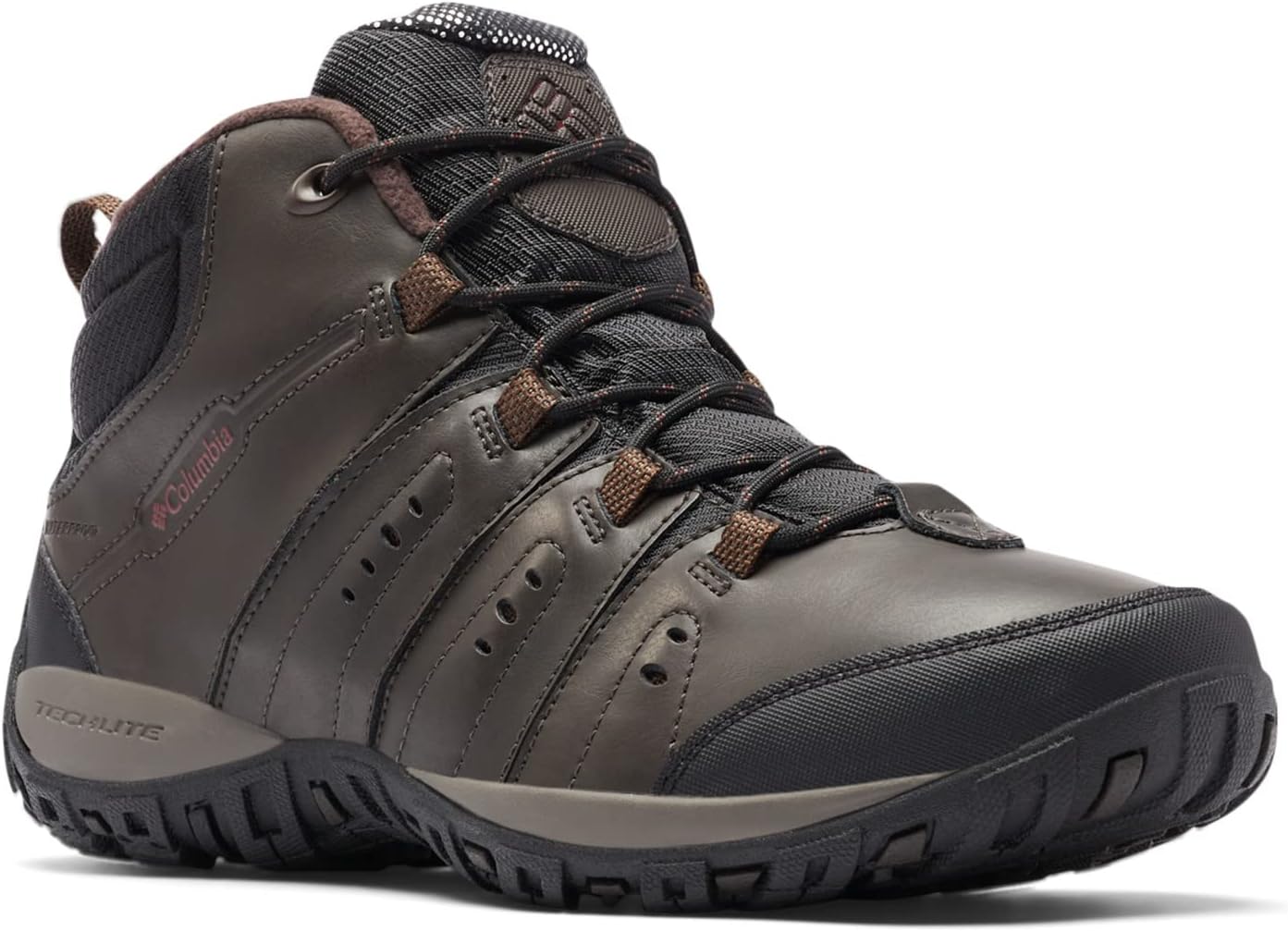 Bild von Columbia Woodburn II Chukka WP Omni-Heat wasserdichte Wanderschuhe für Herren, Braun (Cordovan x Garnet Red), 45 EU