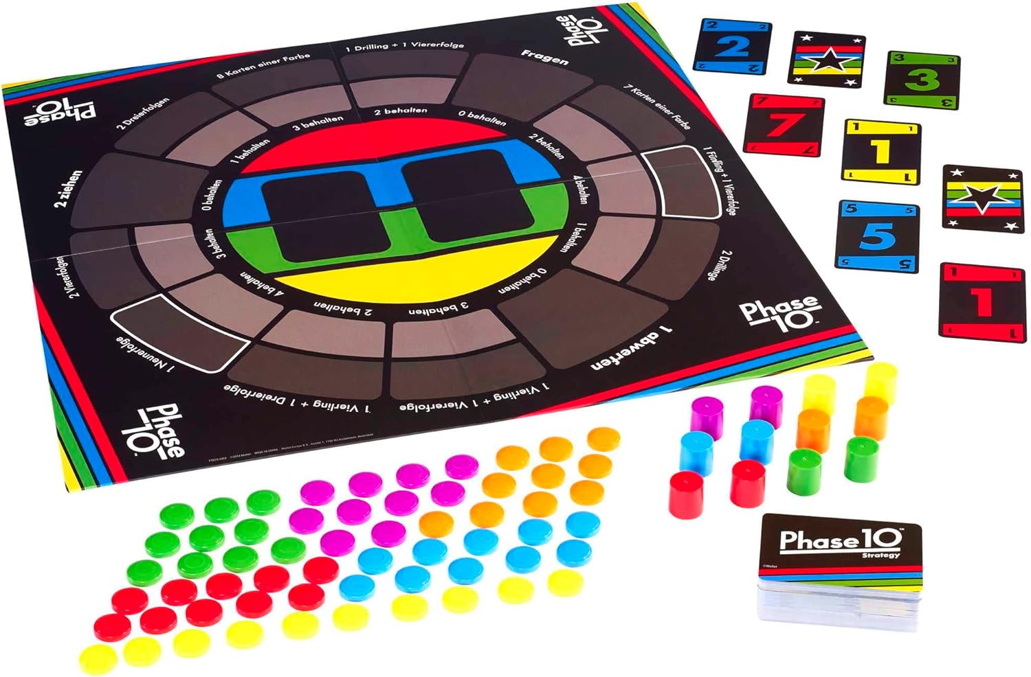 Bild von Mattel Games Phase 10 Brettspiel Strategy, interaktives Spiel für die Familie, Perfekt als Kinderspiel oder als Spiel für Erwachsene, Gesellschaftsspiel, für 2-6 Spieler, ab 7 Jahren, FTB29