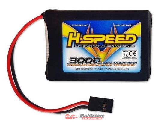 Bild von H-SPEED 3000mAh 3,7V TX LiPo / HSPLI001