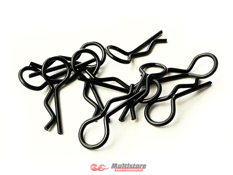 Bild von H-SPEED Karosseriesplinte 1/10 metallic Schwarz (10) / HSPX025