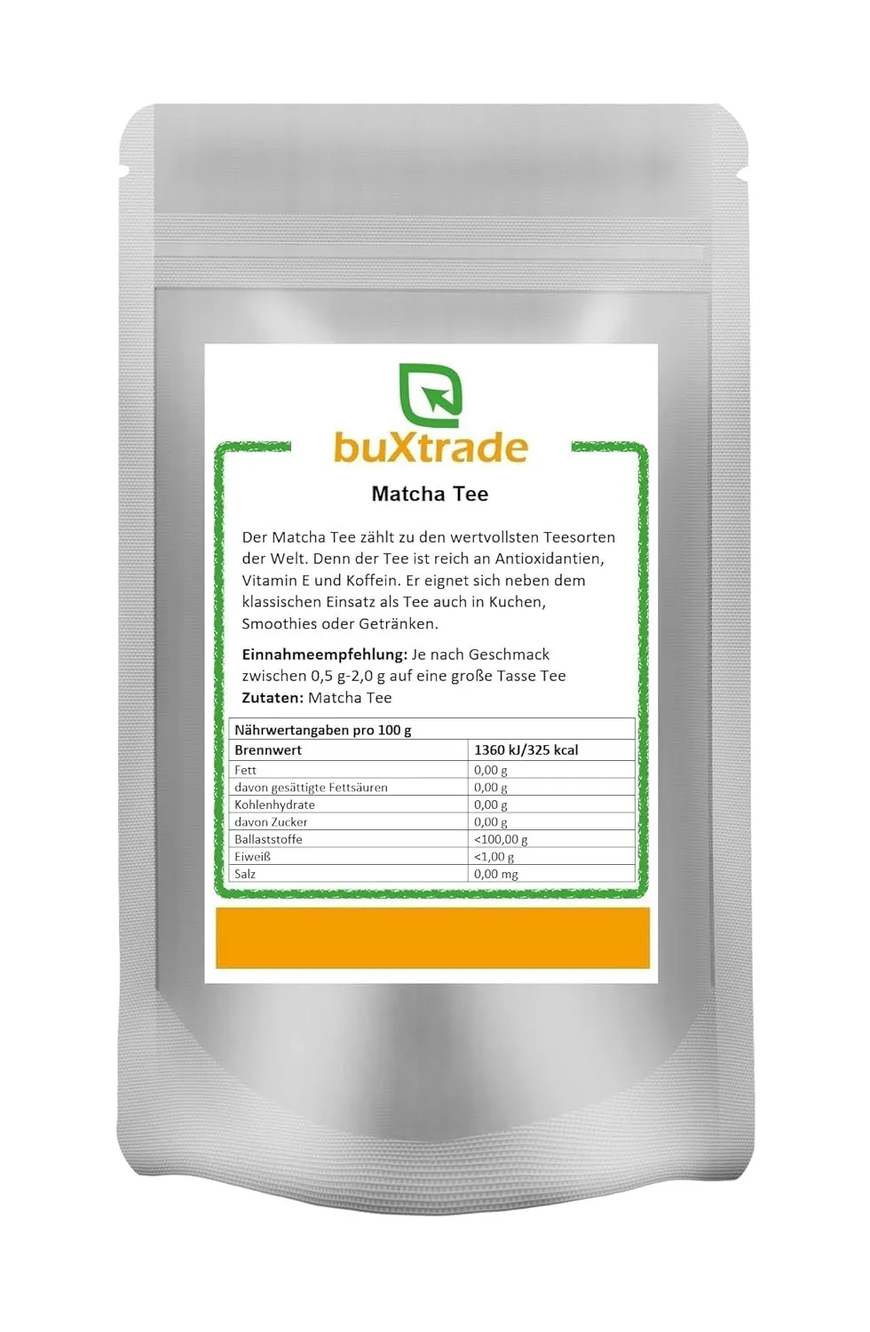 Bild von 1 kg grünes Matcha Tee Pulver