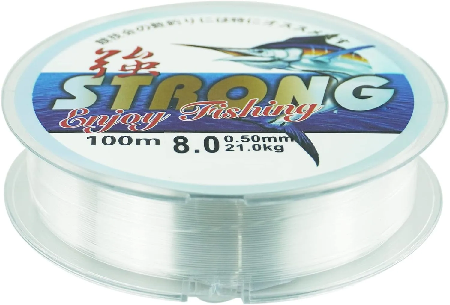 Bild von 100 Meter klare Monofilament Angelschnur mit 0,5 mm Durchmesser