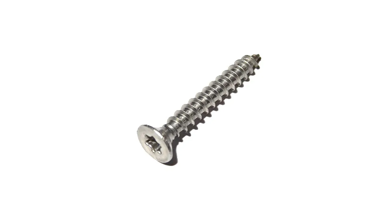 Bild von 100 Stück Spanplattenschrauben 3x20 mm aus A2 Edelstahl mit Torx TX10 Senkkopf und Vollgewinde