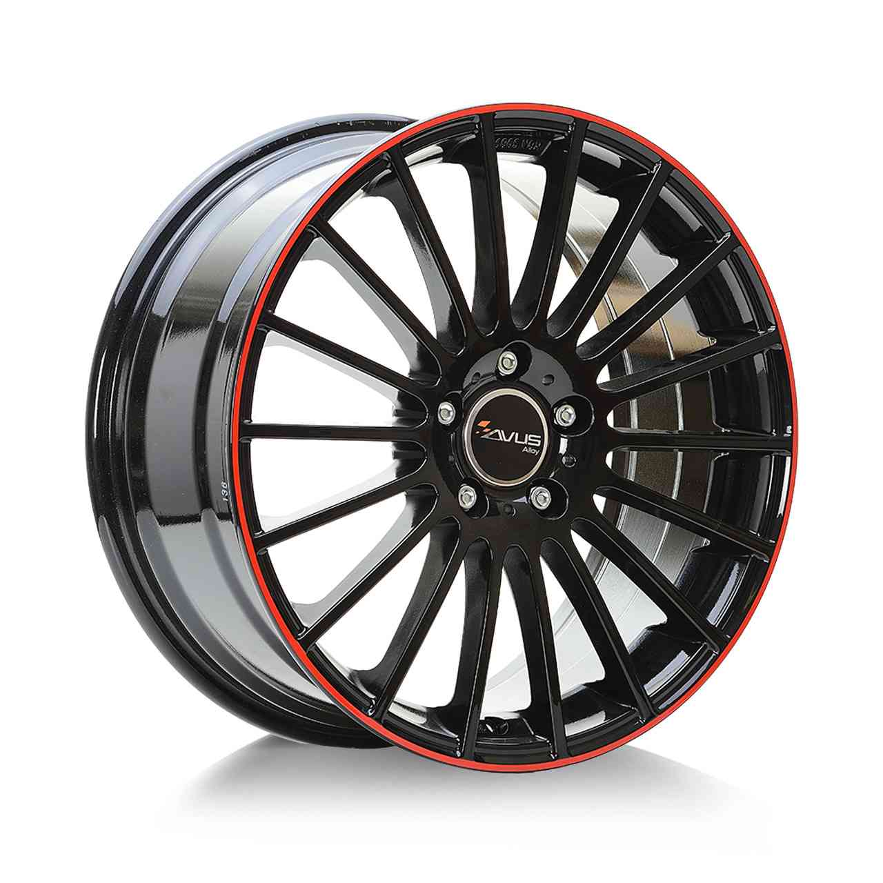 Bild von AVUS RACING AC-M03 black red line 8.0Jx19 5x112 ET35