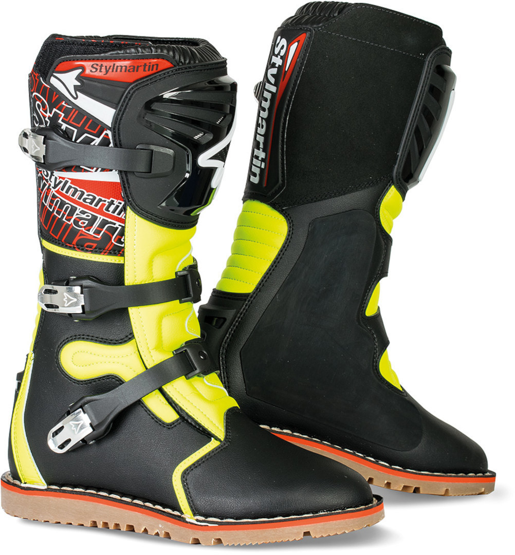 Bild von Stylmartin Impact Pro wasserdichte Motocross Stiefel, schwarz-gelb, Größe 39 für Männer