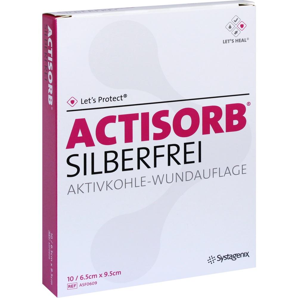 Bild von ACTISORB SILBERFREI 6,5x9,5 cm Kompressen 10 St Kompressen