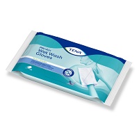 Bild von TENA WET Wash Glove parfümiert 15x23 cm blau 8 St