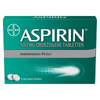 Bild von ASPIRIN 500 mg überzogene Tabletten 8 St