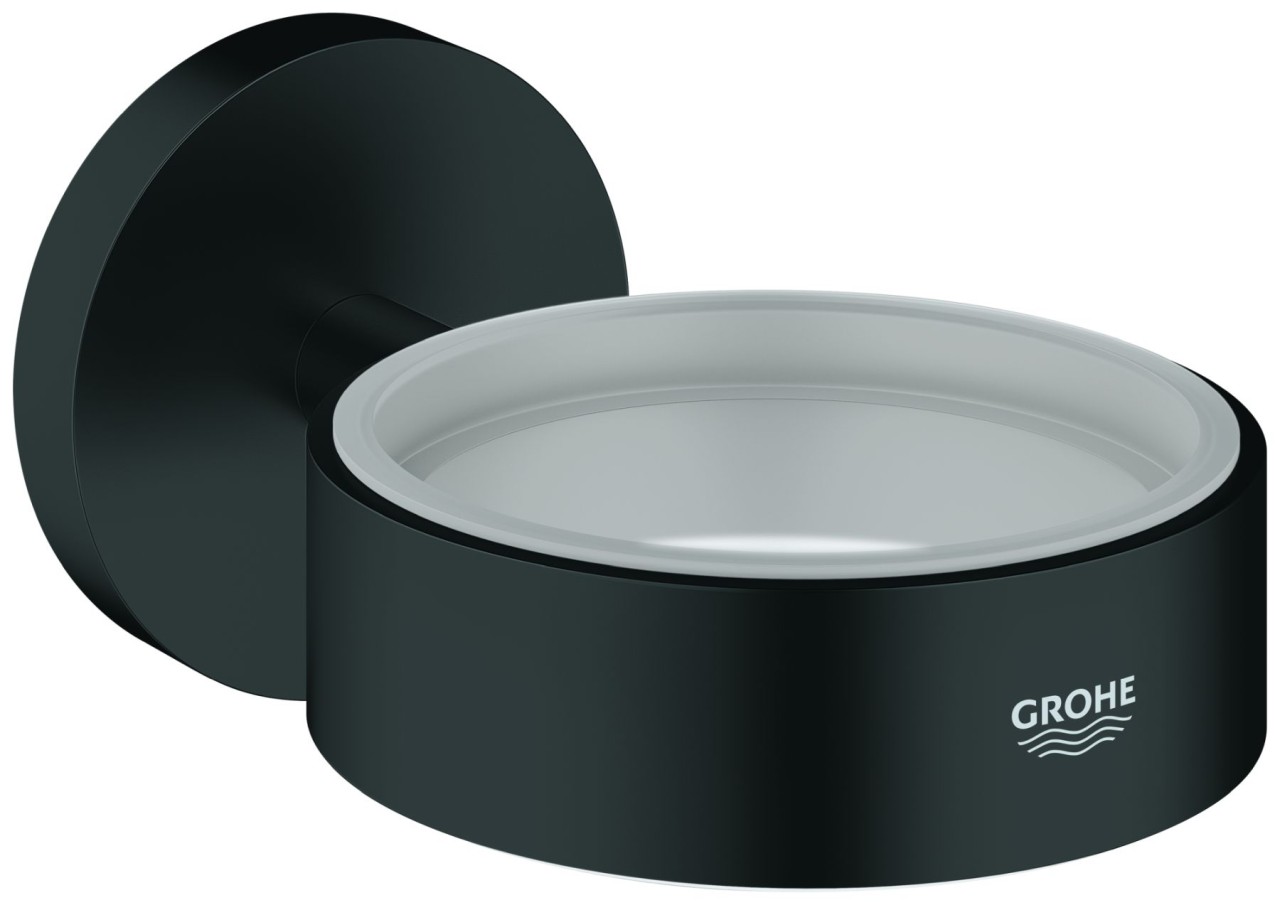 Bild von GROHE Halter Essentials 102466 für Becher/Seifenschale/-spender matt black, 1024662430 1024662430