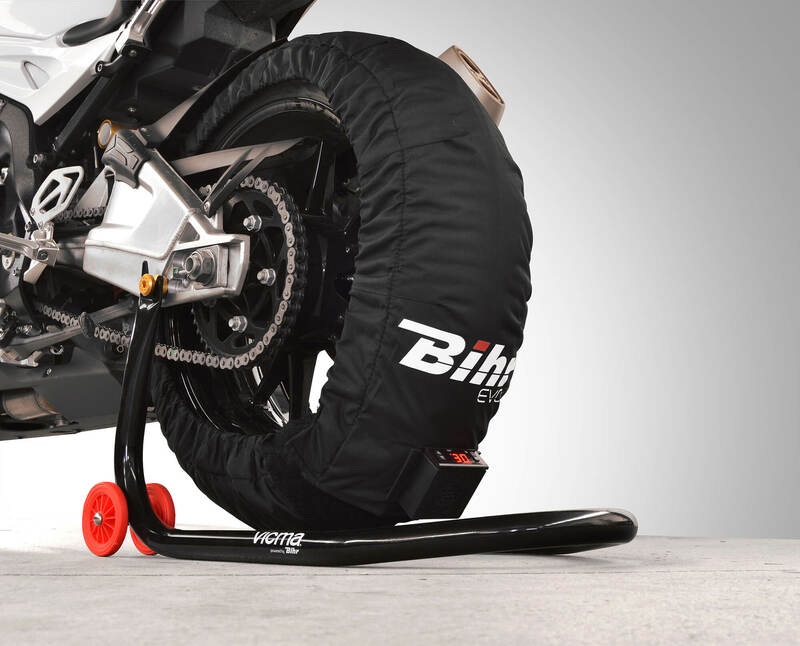 Bild von Bihr Home Track EVO2 165 Programmierbare Reifenwärmer vorne 120 / hinten 150-165mm