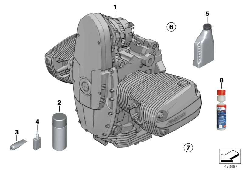Bild von BMW Reparatursatz Ölwechsel A61 K30 R21 R21A R22 R28 11001341616