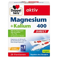 Bild von DOPPELHERZ Magnesium+Kalium DIRECT Portionsbeutel 20 St