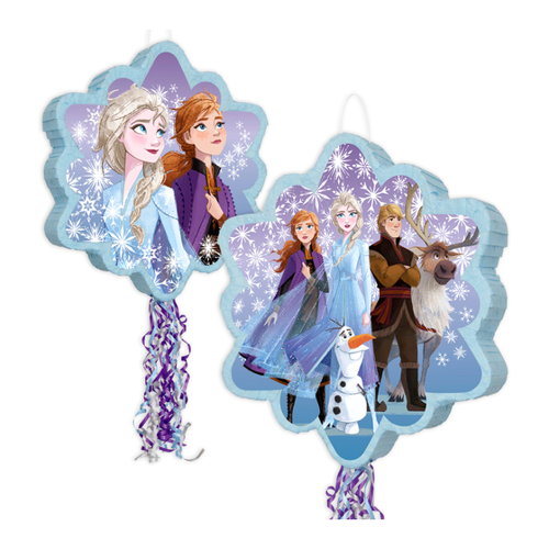 Bild von Zugpinata Frozen mit 16 Bändern zum Ziehen, 56cm x 50cm