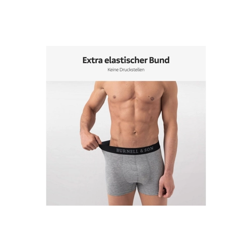 Bild von Burnell & Son Boxershorts Unterhosen aus Baumwolle für Herren