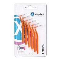 Bild von MIRADENT Interdentalbürste I-Prox L 0,8 mm orange 6 St