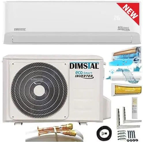 Bild von 12000 BTU QuickConnect ULTRA Split Klimaanlage und Heizung mit WiFi, Ionisator und Selbstreinigung, inklusive 4m QuickConnect Leitungen