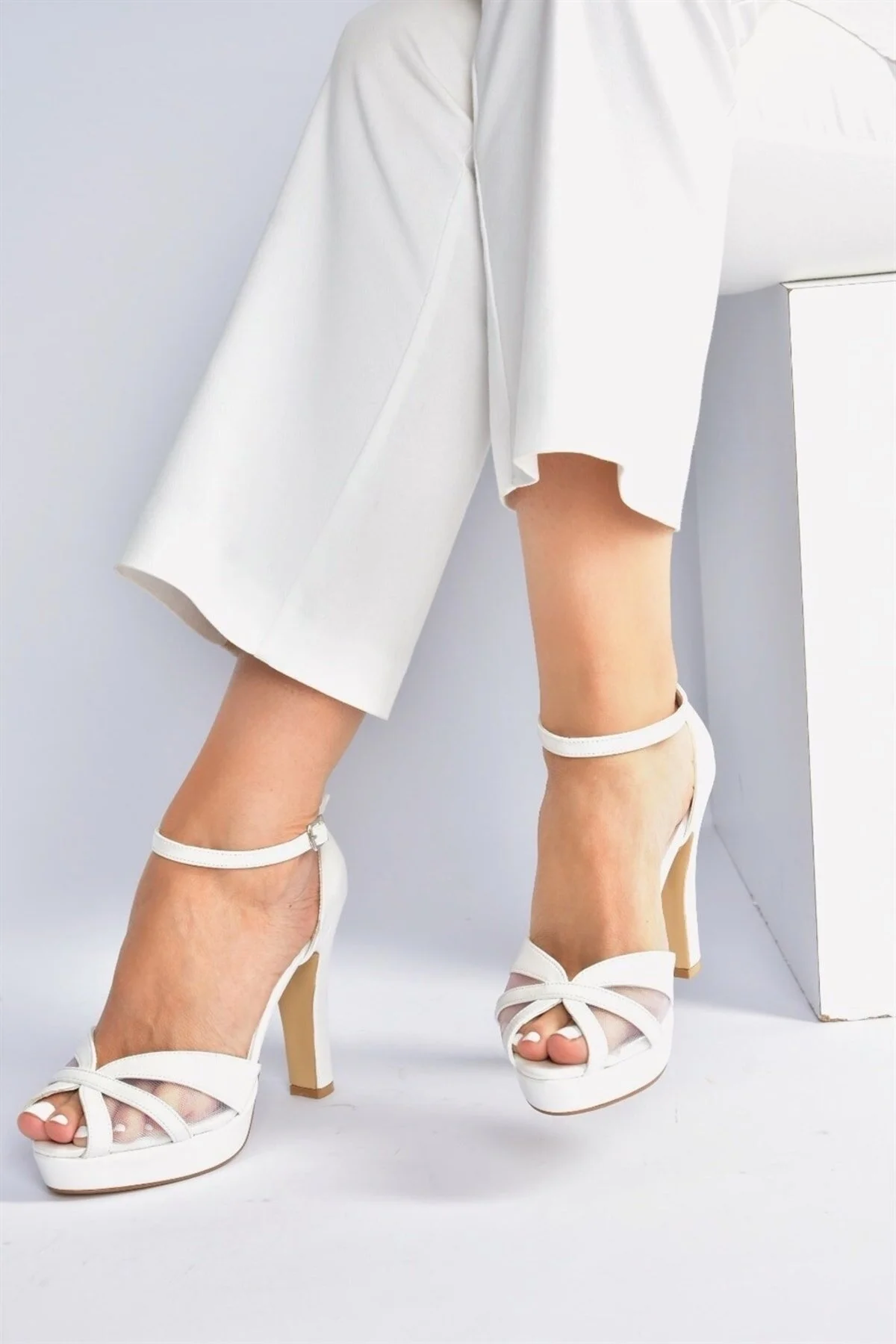 Bild von Fox Shoes Sedef Plateau-absatz-abendschuhe 09 für Damen - 38